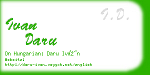 ivan daru business card